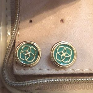 Teal Kendra Scott studs